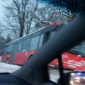 Kaune nuo kelio nuslydo autobusas