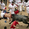 Per bulių bėgimą Ispanijoje nesunkiai sužeisti penki žmonės