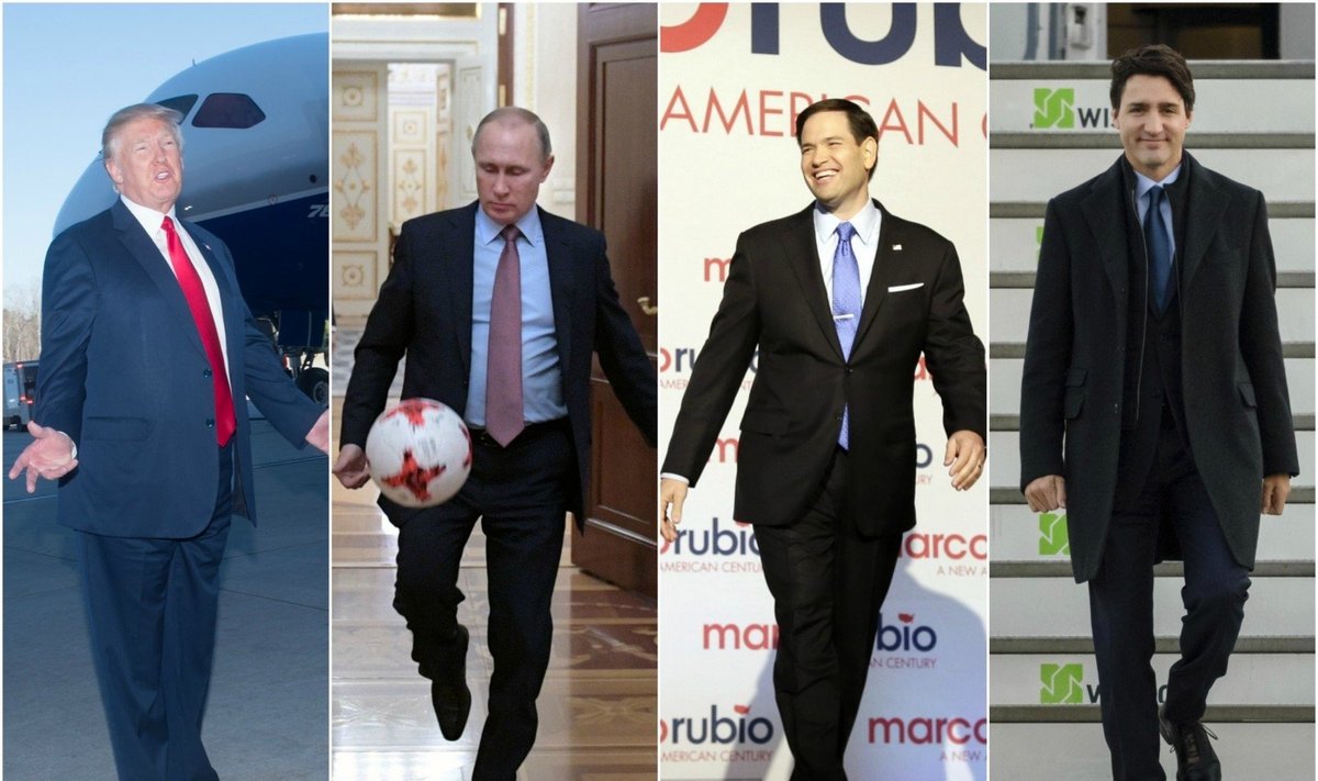 Donaldas Trumpas, Vladimiras Putinas, Marco Rubio ir Justinas Trudeau
