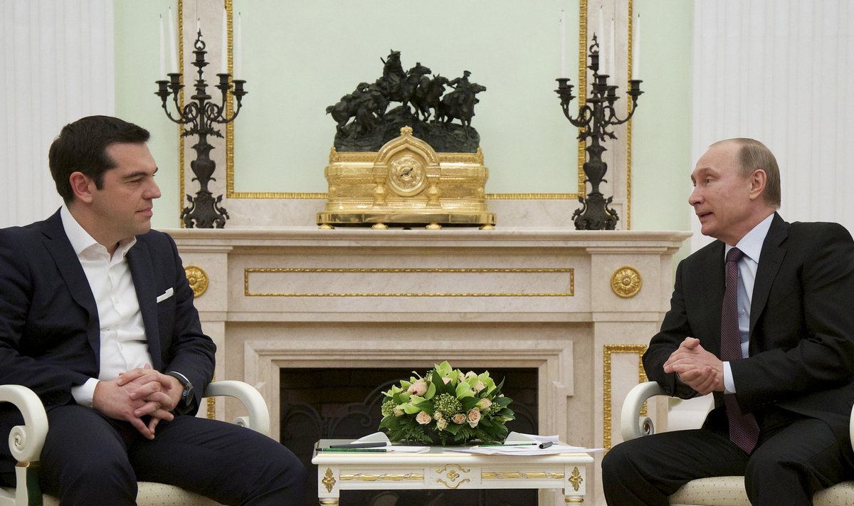 Vladimiras Putinas ir Aleksis Cipras