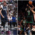 Dončičius paliko šlapią vietą iš „Clippers“, Rytuose į didįjį ketvertą žengė „Celtics“