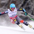 Planetos kalnų slidinėjimo didžiojo slalomo taurės savininkas iškovojo šeštą pergalę