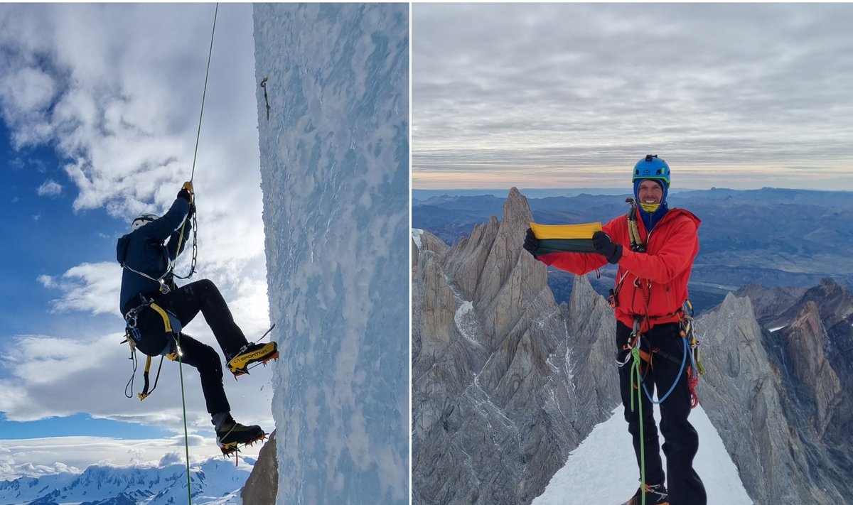 Marius Gružauskas užkopė į Cerro Torre viršūnę