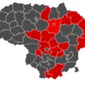 Lietuvos žemėlapis ir toliau tamsėja: suskaičiuota daugiau nei 40 juodų COVID–19 savivaldybių