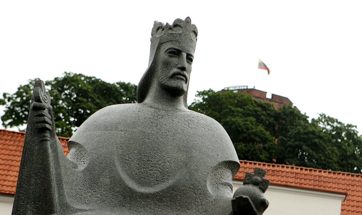 The King Mindaugas monument in Vilnius