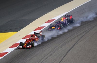 Kimi Raikkonenas ir Danielis Ricciardo  