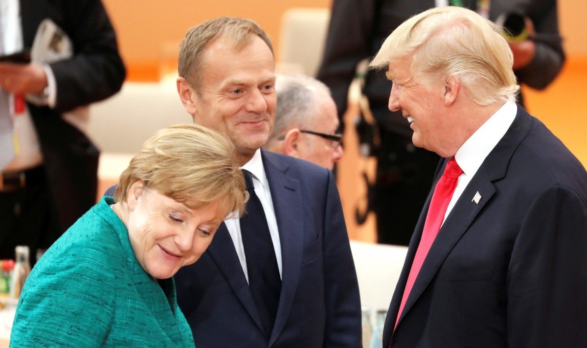 Angela Merkel, Donaldas Tuskas, Donaldas Trumpas