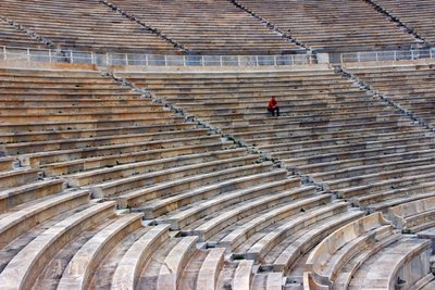 Kadaise šios vietos Panathinaiko stadione buvo užpildytos sausakimšai
