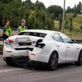 Vilniuje „Mercedes“ rėžėsi į „Maserati“, daug sužeistų