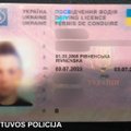 Vilniuje 18-metis ukrainietis policininkams pateikė suklastotą vairuotojo pažymėjimą