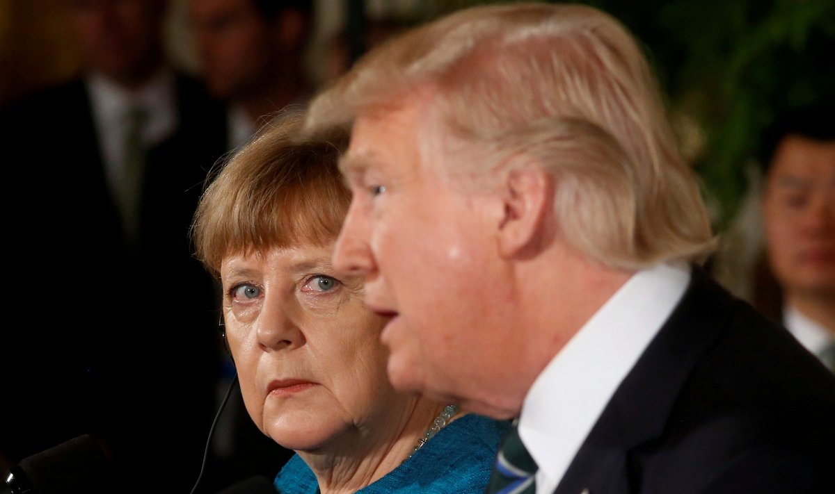 Angela Merkel ir Donaldas Trumpas