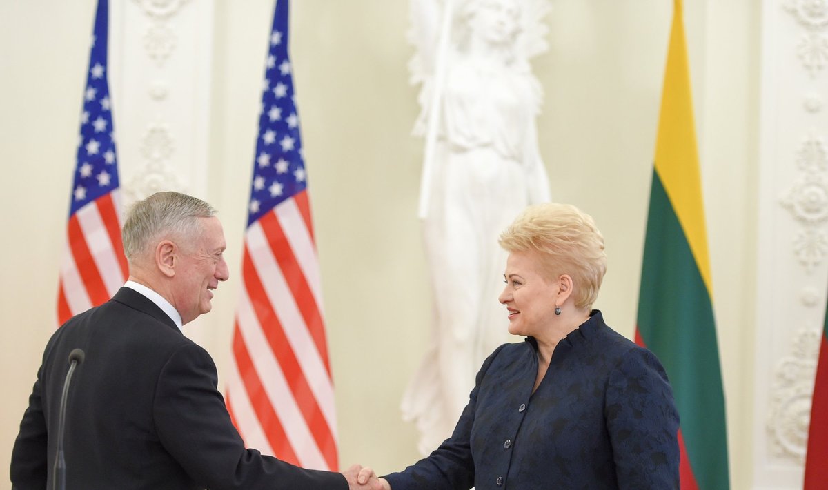 President Grybauskaitė meets the US Secretary of Defense James Mattis