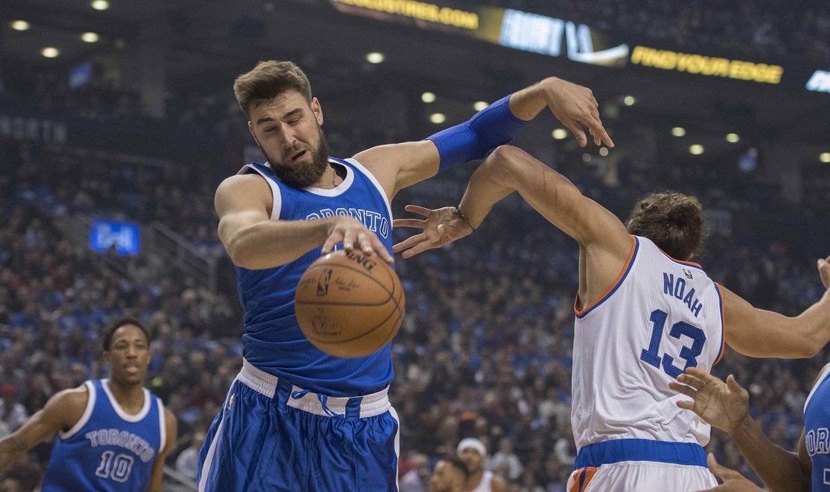 NBA, Toronto Raptors - Niujorko Knicks, Jonas Valančiūnas