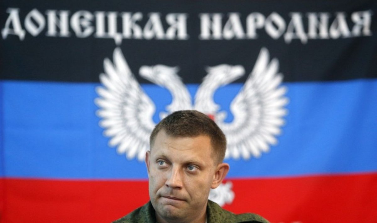 Vienas iš separatistų lyderių Aleksandras Zacharčenka