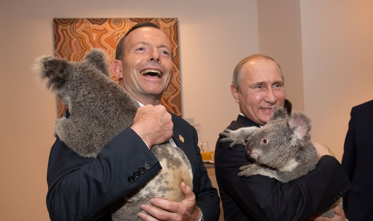Tony Abbottas ir Vladimiras Putinas