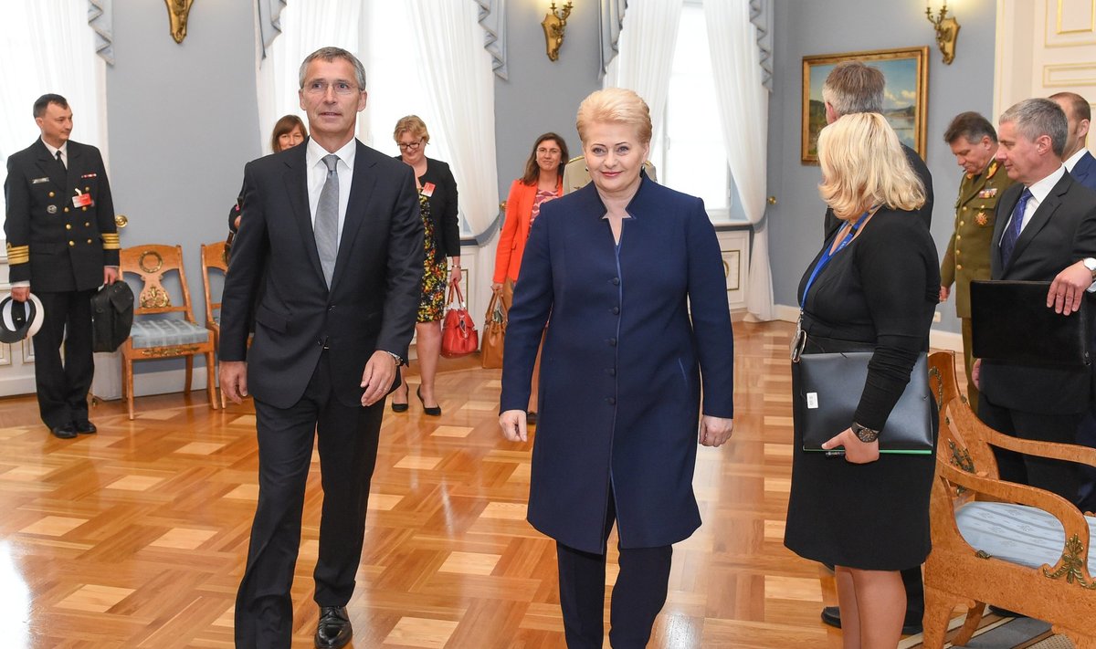 Jensas Stoltenbergas ir Dalia Grybauskaitė