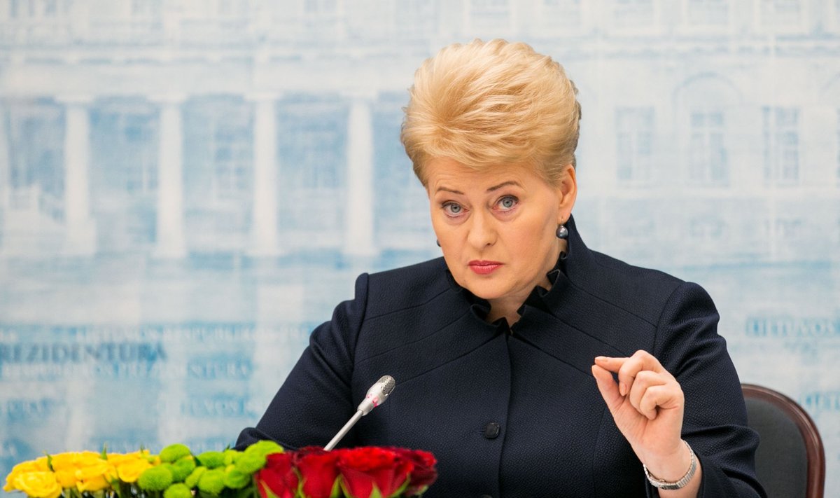 Prezidentės Dalios Grybauskaitės spaudos konferencija