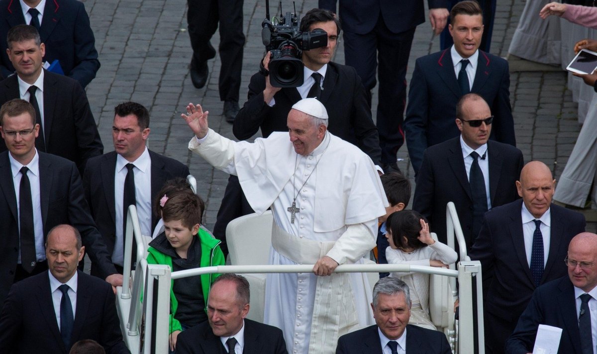 Popiežius Pranciškus Verbų sekmadienį Vatikane