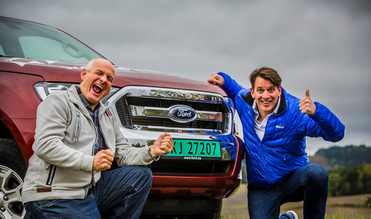 Norvegai Knutas Wilthilas ir Henrikas Borchgrevnikas pasiekė rekordą "Ford Ranger" pikapu