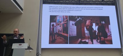 Suomių istorikas Bengtas Selinas pristatė Turku pilyje surengtą parodą apie Kotryną Jogailaitę, skirtą vaikams. 