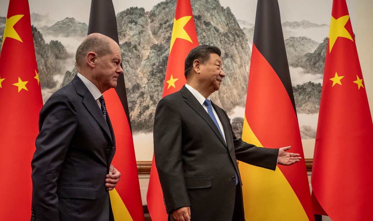 Olafas Scholzas susitiko su Xi Jinpingu
