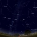 Tarp spalio žvaigždžių: šviesus Jupiteris, gražūs meteorai ir ryški kometa