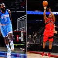 NBA lygoje – Hardeno siautulys ir pirmosios „Rockets“ bei „Raptors“ pergalės