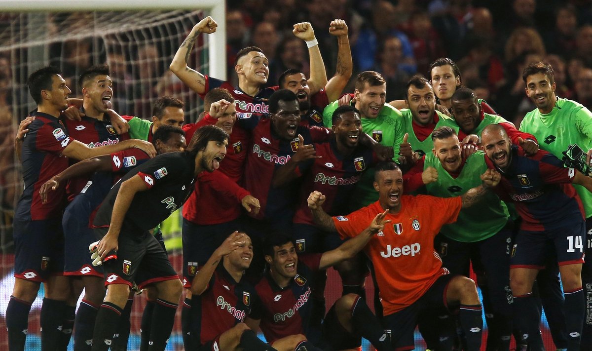 "Genoa" futbolininkai džiaugiasi pergale