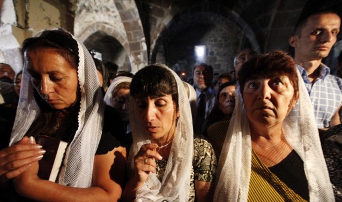 Armėnai meldžiasi Turkijoje
