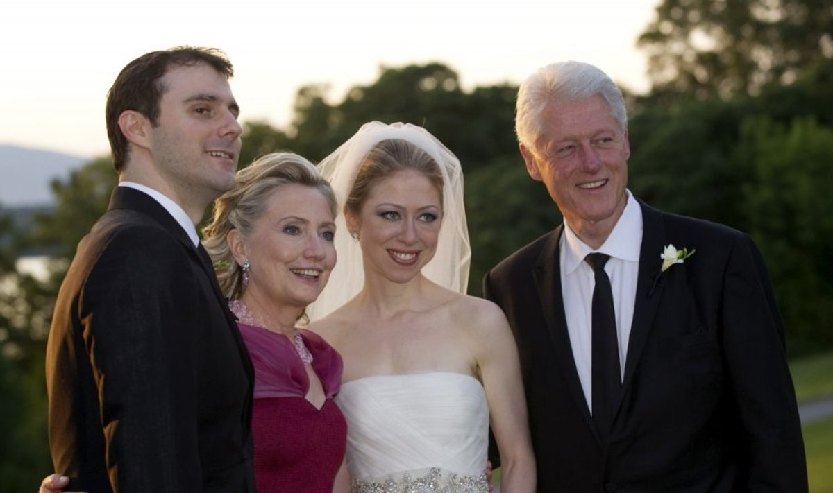 Chelsea Clinton ir Marc Mezvinsky vestuvių akimirkos 
