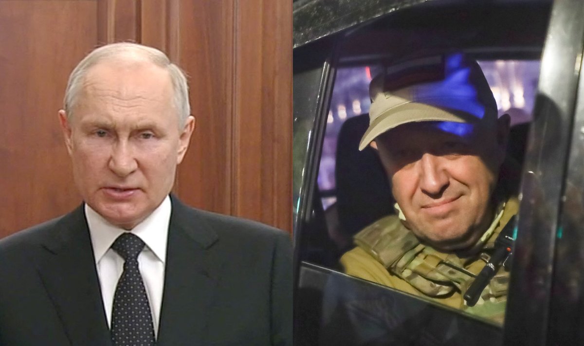 V. Putinas ir J. Prigožinas.