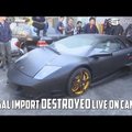 Pareigūnai surengė parodomąjį „Lamborghini“ sunaikinimą: bus pamoka visiems