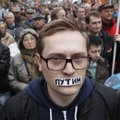 Maskvoje tūkstančius rusų pritraukęs protestas, nepatiksiantis V. Putinui
