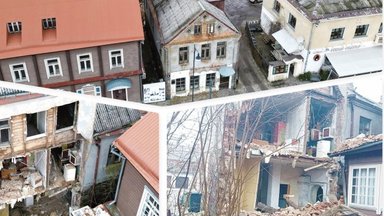 Aiškėja daugiau aplinkybių apie Rokiškio centre sugriuvusį pastatą