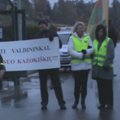 Prie Kazokiškių sąvartyno - protesto akcija, trys žmonės sulaikyti