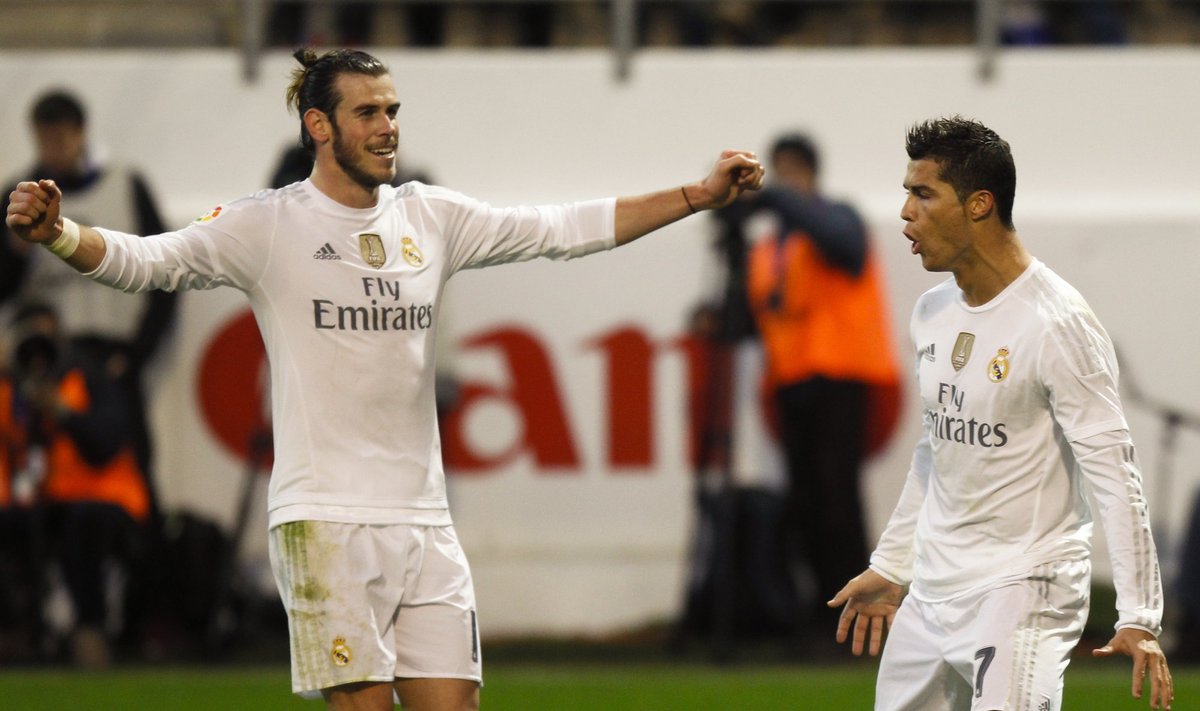 Garethas Bale'as ir Cristiano Ronaldo