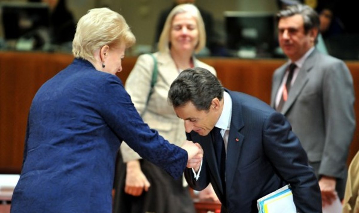 Dalia Grybauskaitė ir Nicolas Sarkozy