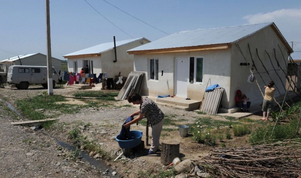 Tserovani gyvenvietė Gruzijoje buvo pastatyta pabėgėliams