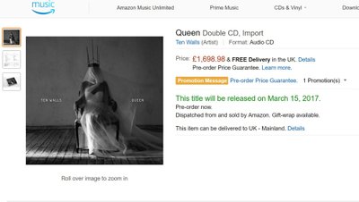 Portale „Amazon“ jau parduodamas naujas Ten Walls albumas