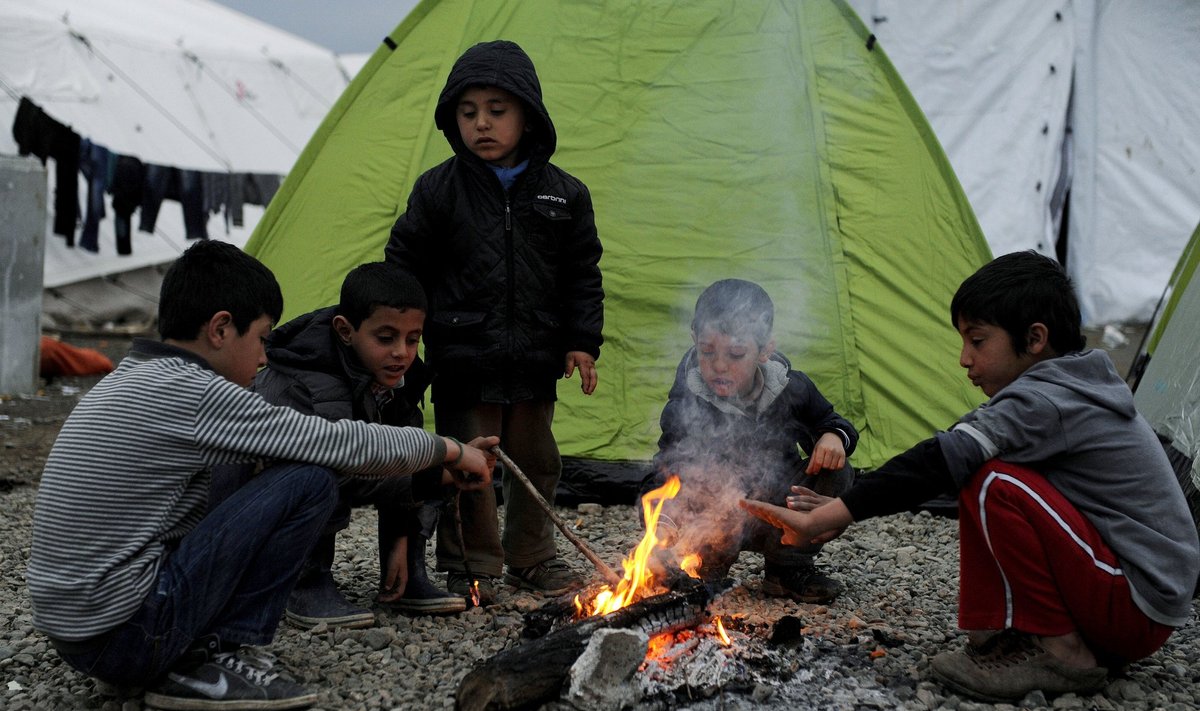 Pabėgėliai Graikijos pasienyje