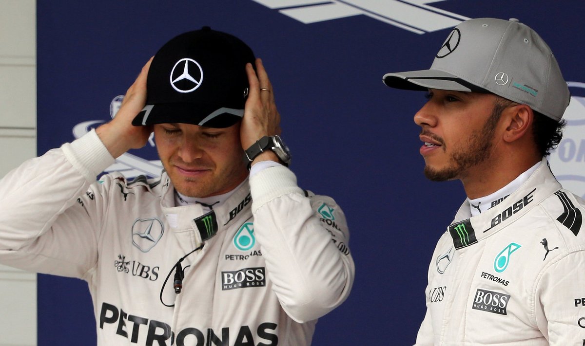 Formulė-1, Nico Rosbergas ir Lewisas Hamiltonas