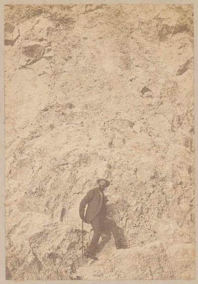Nica. Grafas Benediktas Henrikas Tiškevičius kopia uolomis. 1892 m. sausio mėn. – 1892 m. balandžio mėn. Fotografijos muziejaus rinkinys