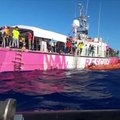Banksy padengė migrantų gelbėjimo laivo eksploatavimo išlaidas