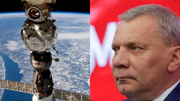 Sutapimas? Astronautų gelbėjimo operaciją kosmose Rusija žada karo Ukrainoje metinių dieną