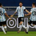 Įvartį-gražuolį pelnęs Messi aplenkė Ronaldo, tik Argentina pergale nesidžiaugė