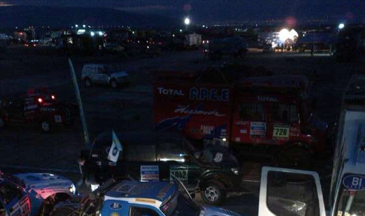 Benedikto Vanago automobilis po šeštos Dakaro lenktynių dienos