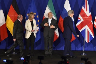 F. Mogherini, J. Zarifas, J. Kerry