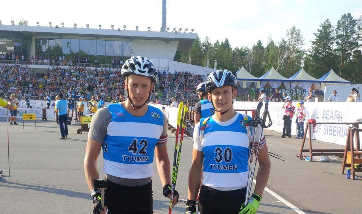Karolis Dombrovskis ir Tomas Kaukėnas (Lietuvos biatlono federacijos nuotr.)