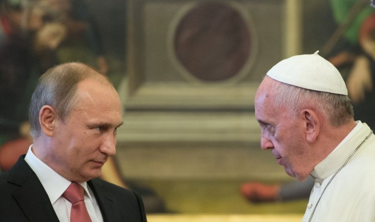 V. Putino susitikimas su popiežiumi Pranciškumi