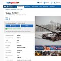 Стоящий в Вильнюсе танк появился на портале объявлений: в шутливой форме просят жертвовать для благородной цели
